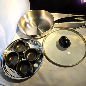 Tools Of The Trade Rangeware Stainless Steel Egg Poacher / Fry Pan
